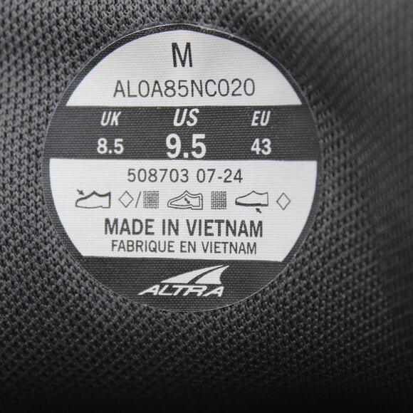 Altra Lone Peak 8 Trail Running Shoes Mens 9.5 Black Zero Drop ALO0A85NC020 - Picture 8 of 8